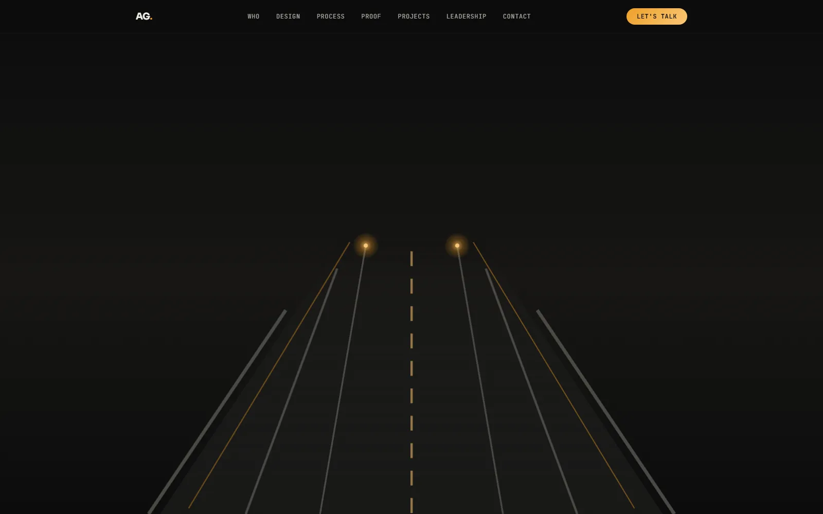Garcia Lighting Design website homepage
